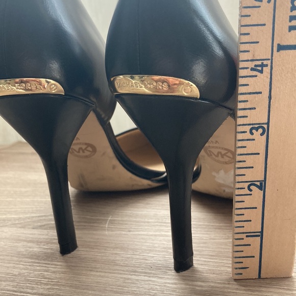 Michael Michael Kors stiletto heels gold logo 8 - Picture 13 of 16